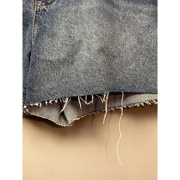 Madewell Relaxed Denim Shorts Womens Plus size 24W Cutoff Blue Jean Mid Rise NEW - Picture 9 of 12